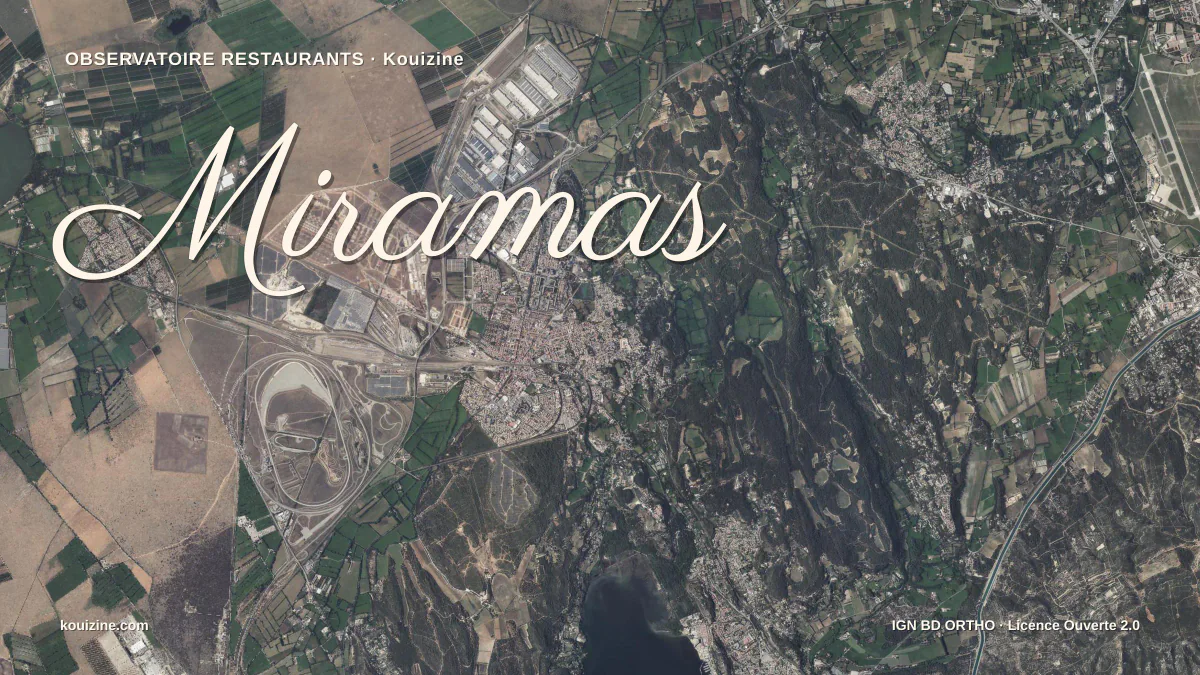 Vue aérienne de Miramas