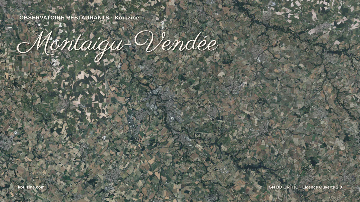 Vue aérienne de Montaigu-Vendée