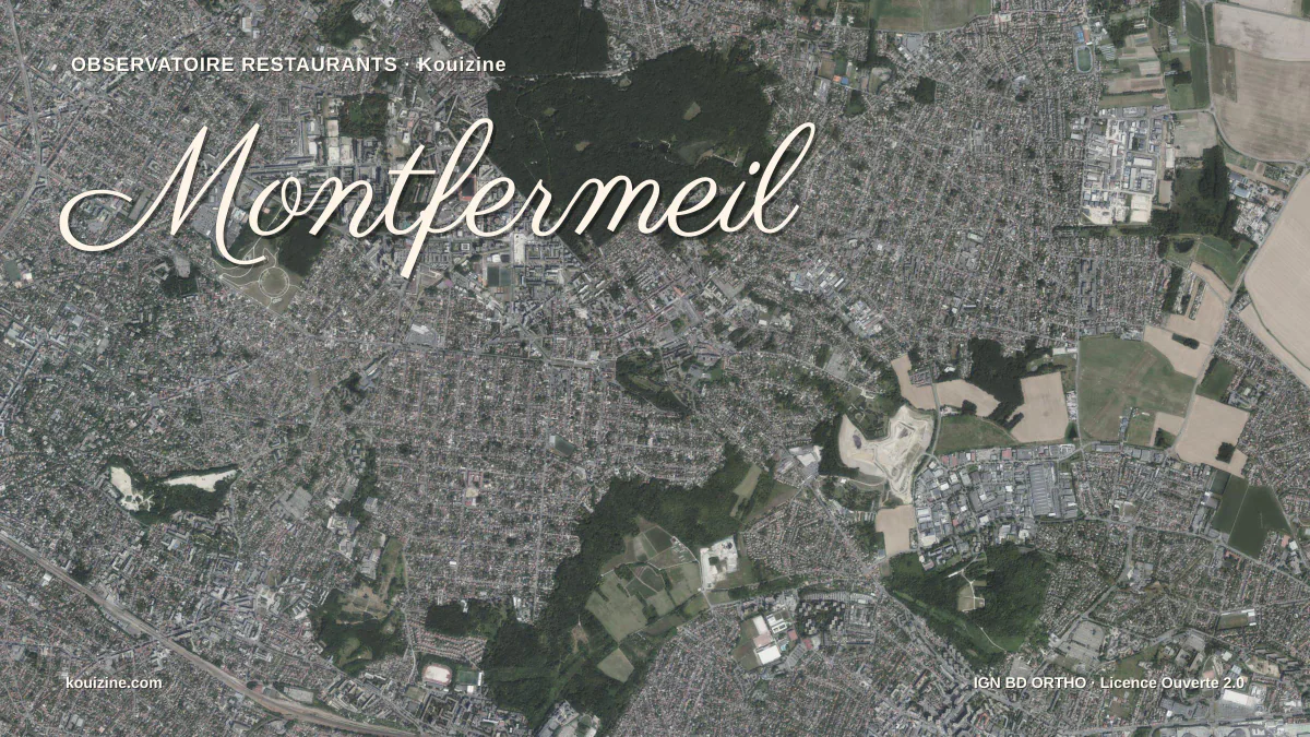 Vue aérienne de Montfermeil