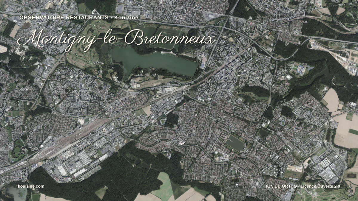 Vue aérienne de Montigny-le-Bretonneux