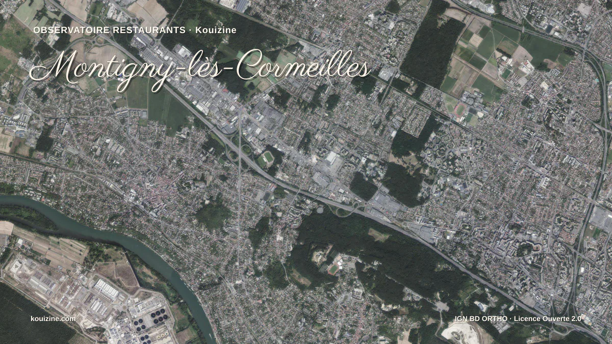 Vue aérienne de Montigny-lès-Cormeilles