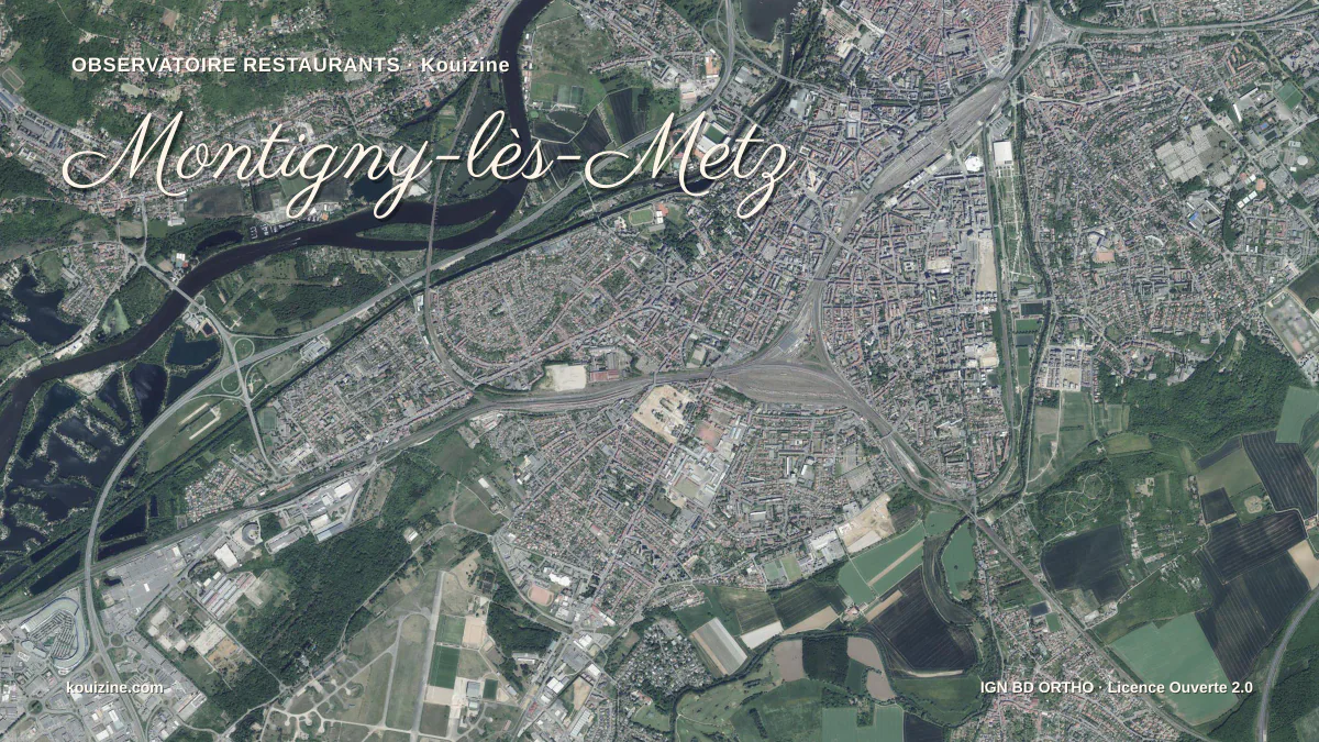 Vue aérienne de Montigny-lès-Metz