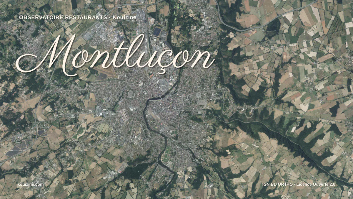 Vue aérienne de Montluçon