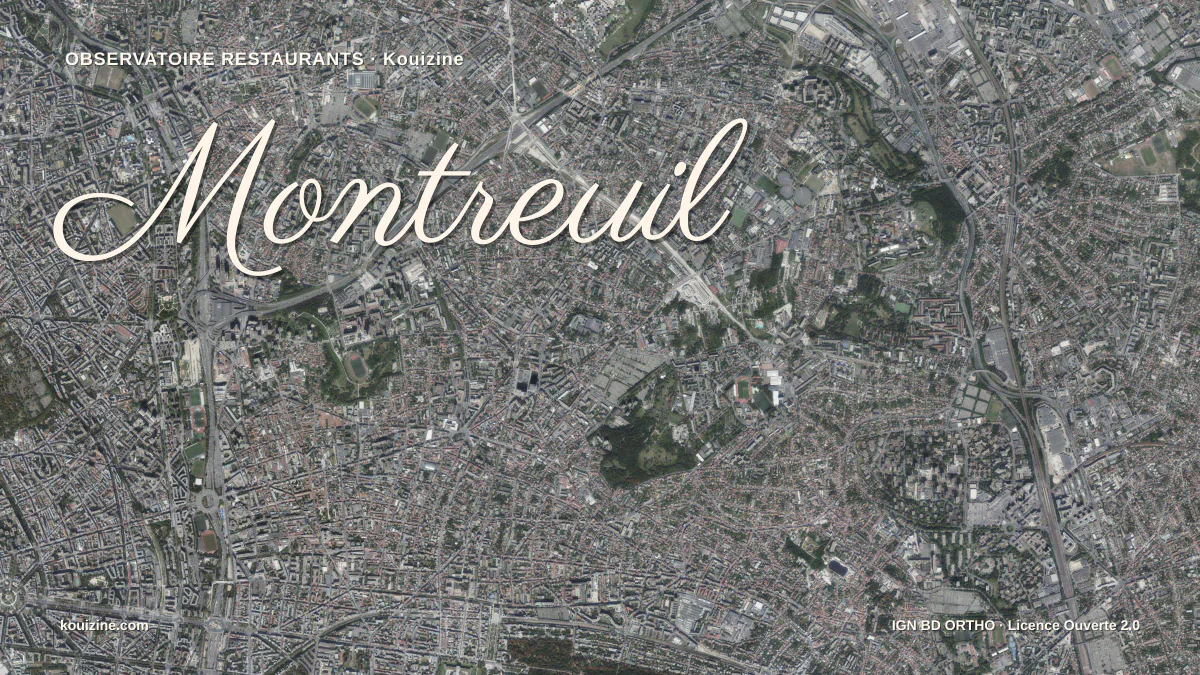 Vue aérienne de Montreuil