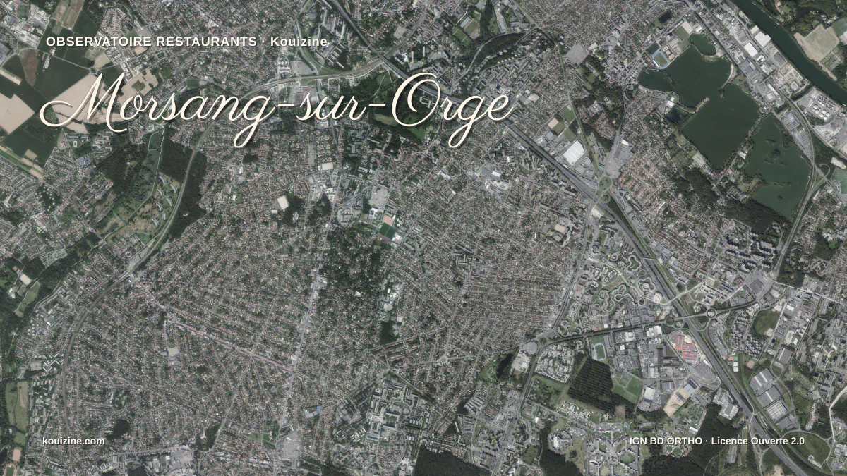 Vue aérienne de Morsang-sur-Orge