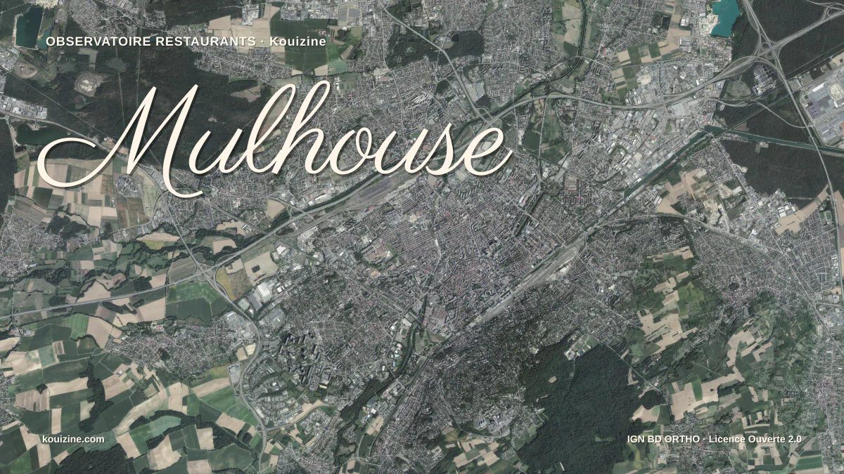 Vue aérienne de Mulhouse