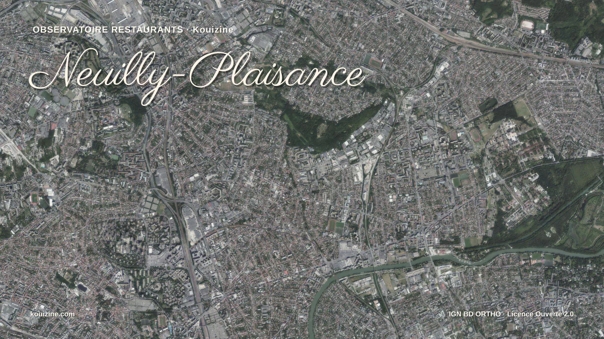 Vue aérienne de Neuilly-Plaisance