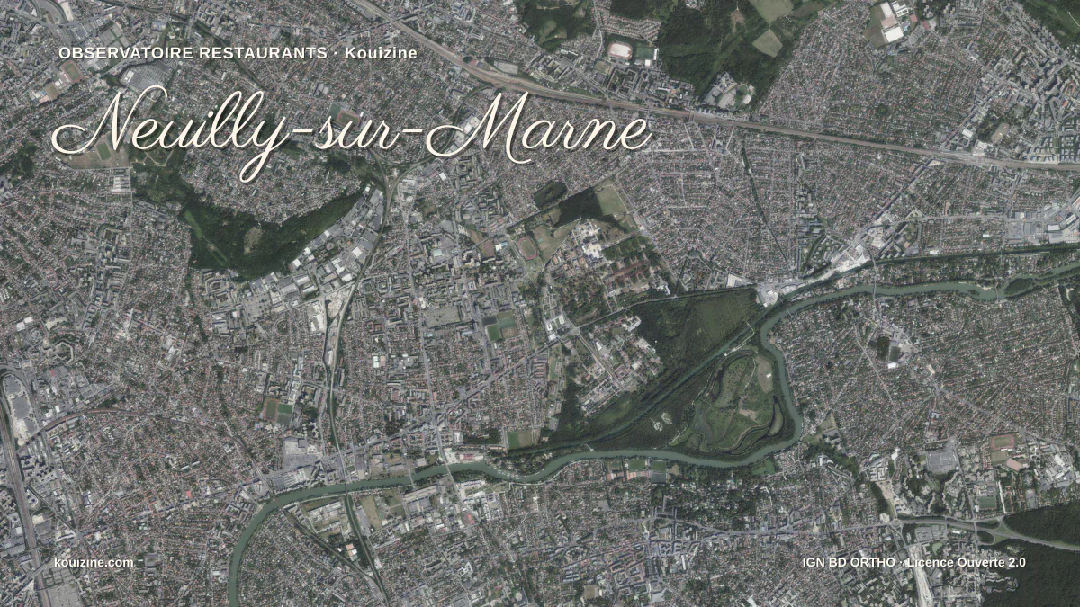 Vue aérienne de Neuilly-sur-Marne