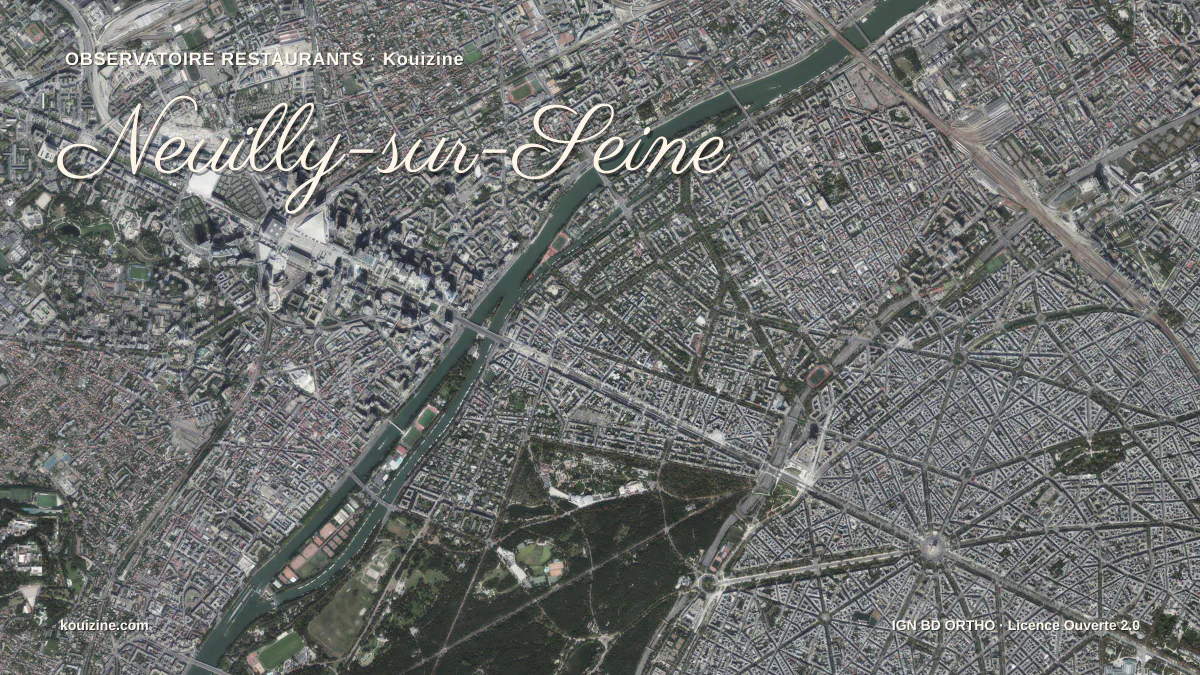 Vue aérienne de Neuilly-sur-Seine