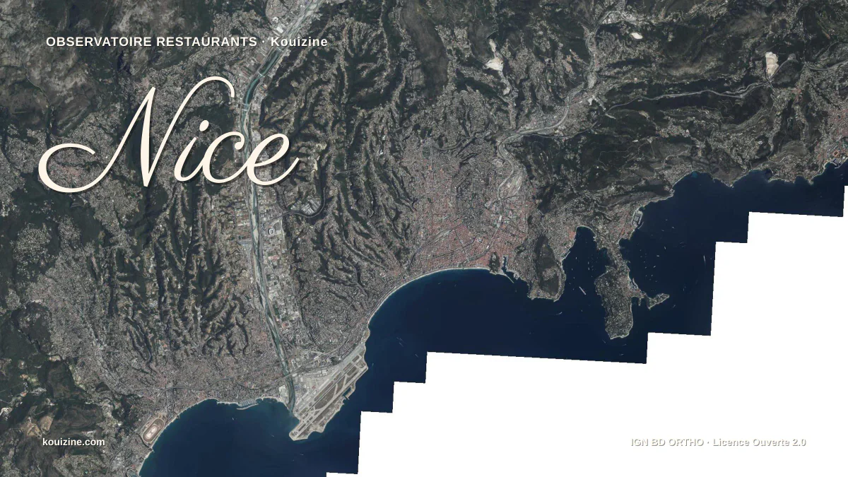 Vue aérienne de Nice