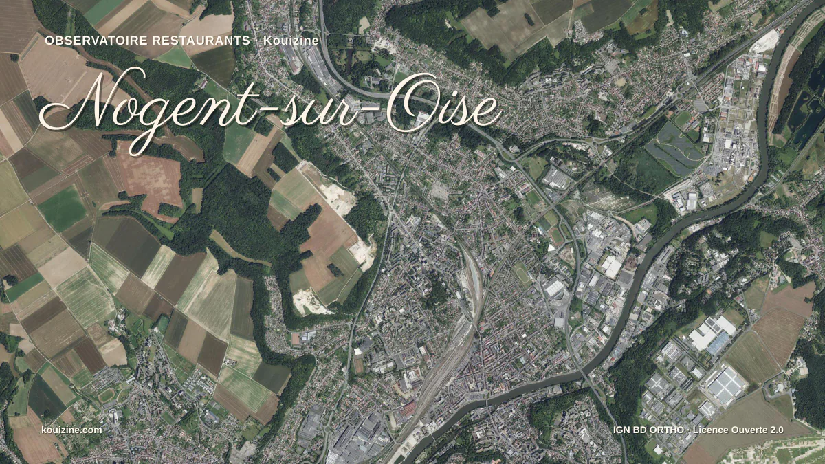 Vue aérienne de Nogent-sur-Oise