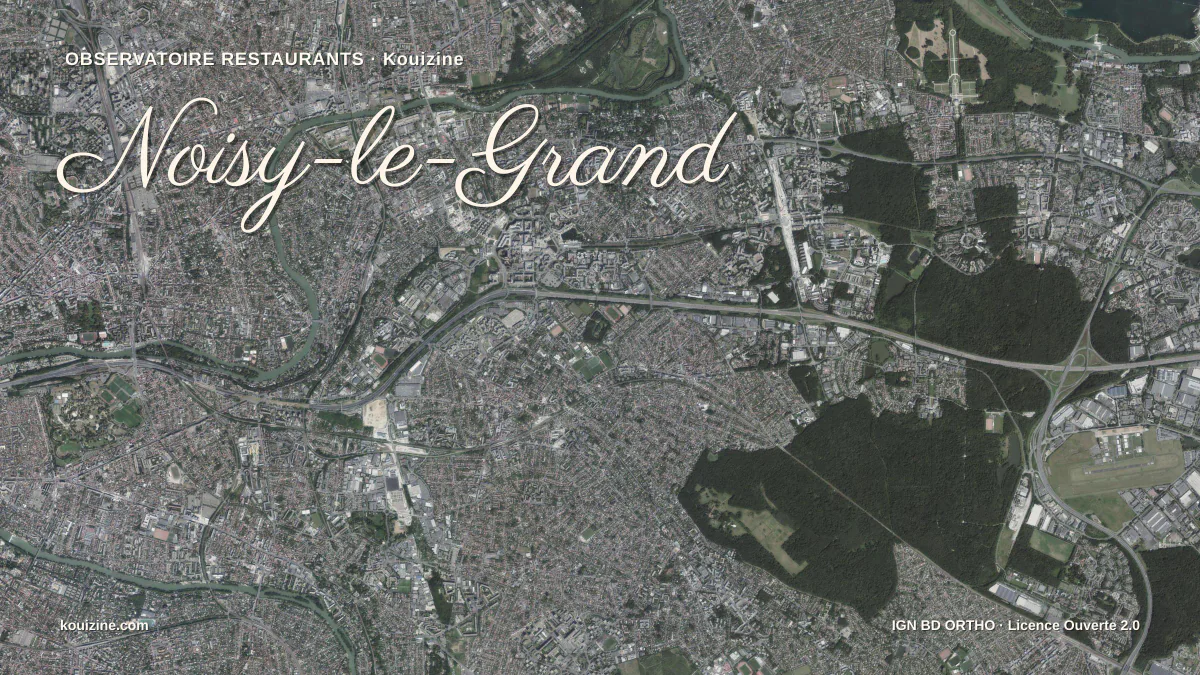 Vue aérienne de Noisy-le-Grand