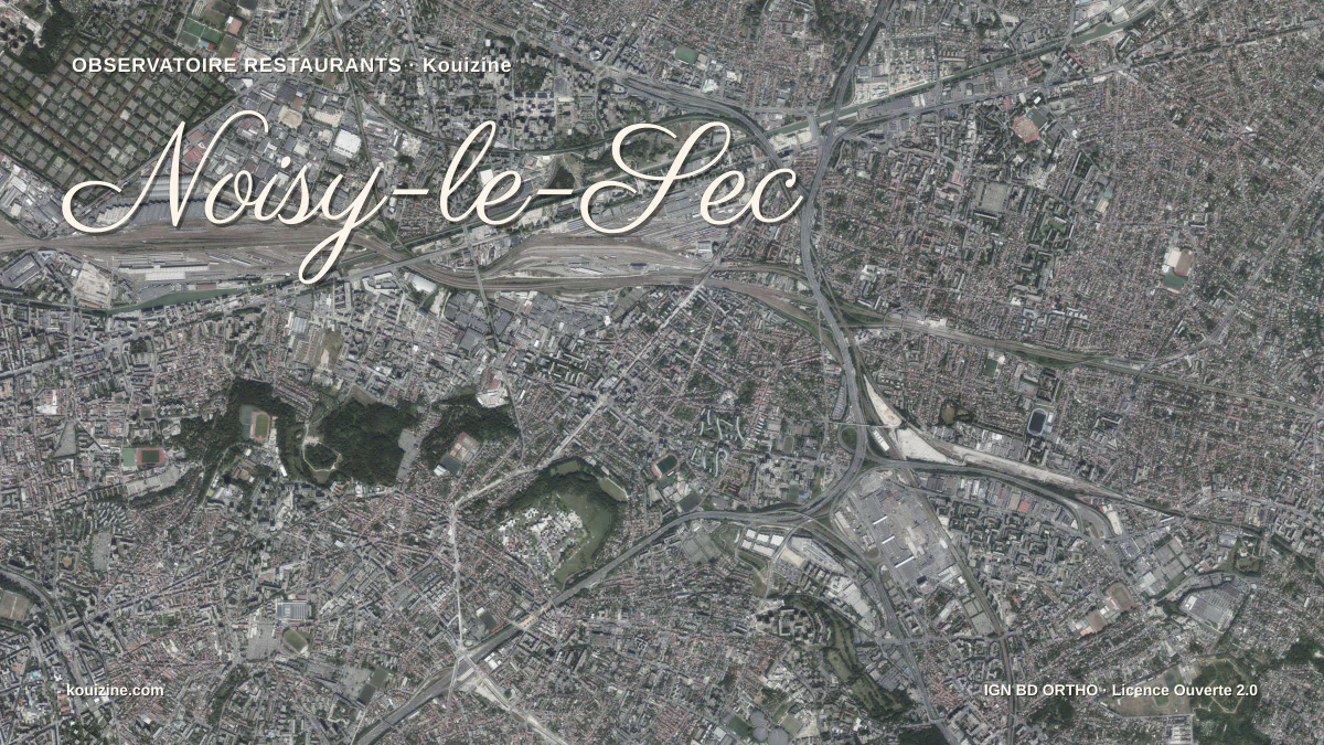 Vue aérienne de Noisy-le-Sec