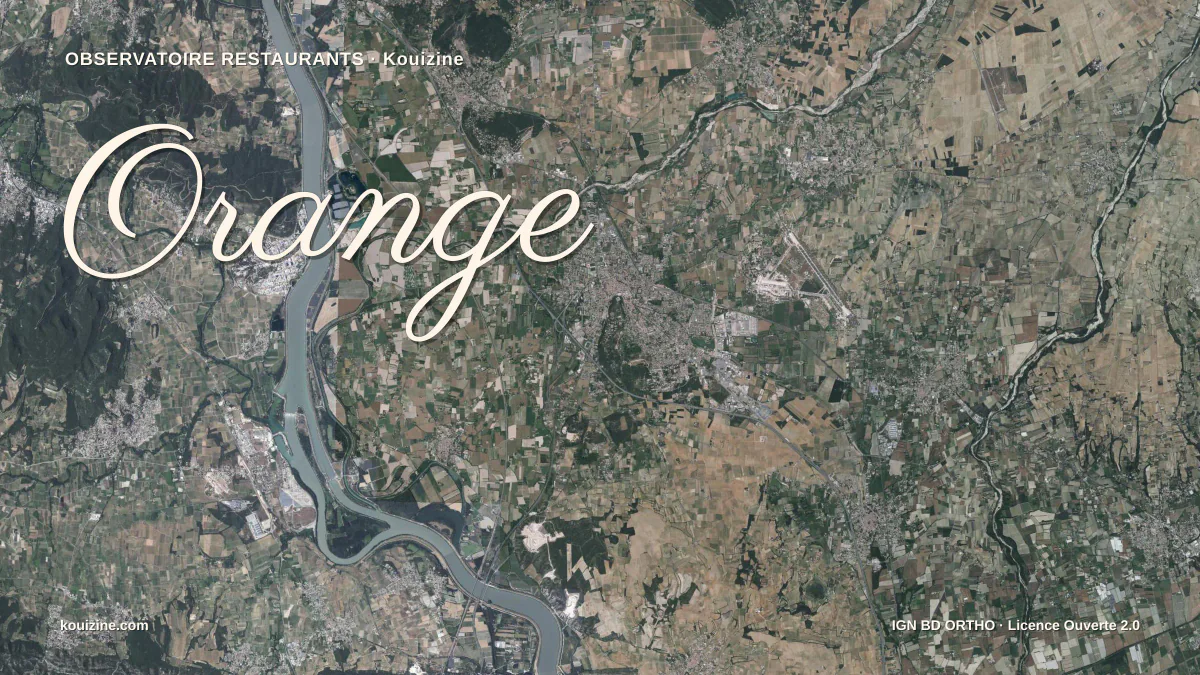 Vue aérienne de Orange