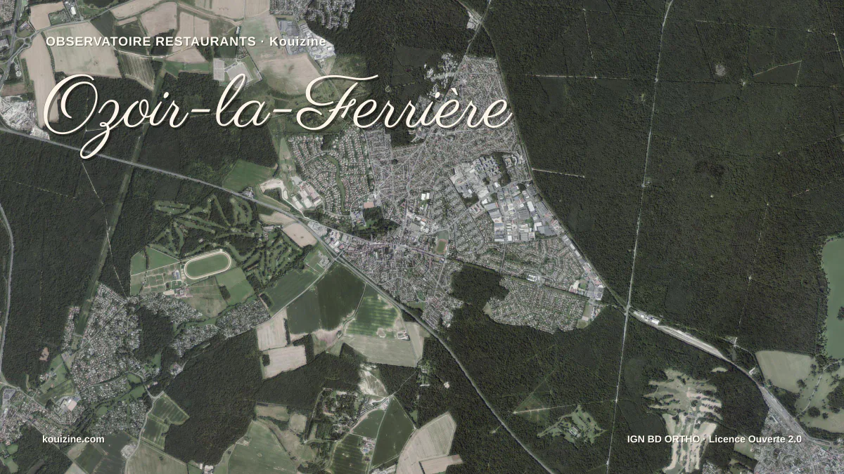 Vue aérienne de Ozoir-la-Ferrière