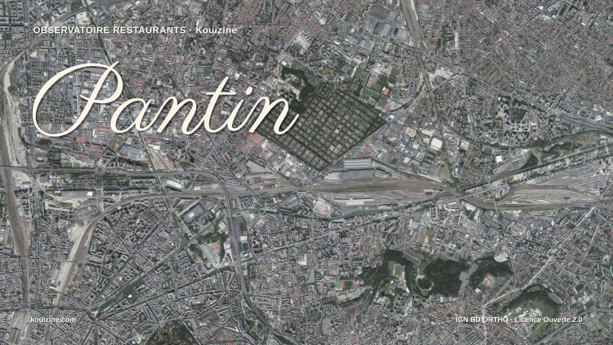 Vue aérienne de Pantin