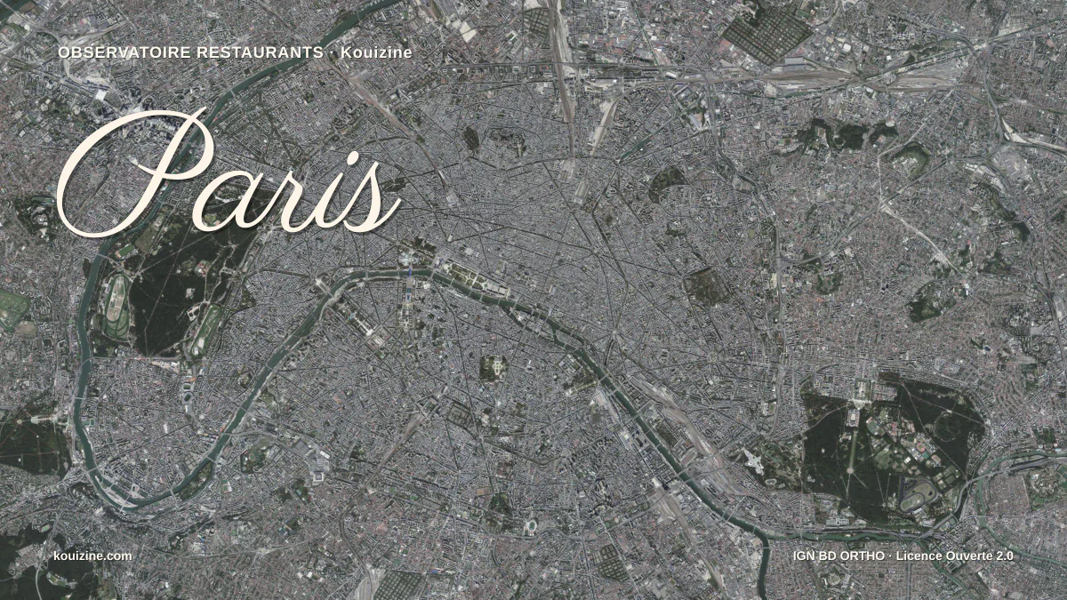 Vue aérienne de Paris
