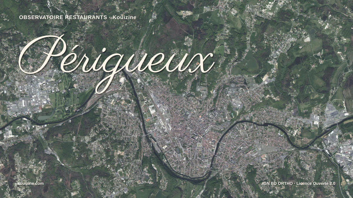 Vue aérienne de Périgueux