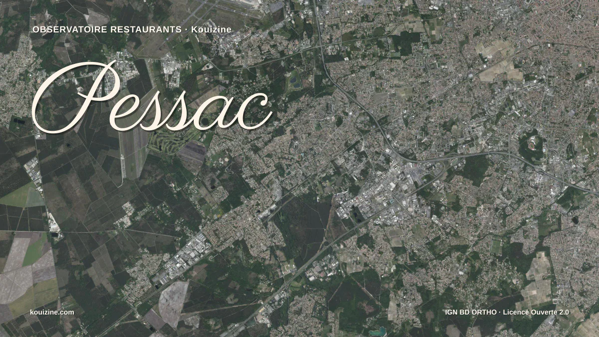 Vue aérienne de Pessac