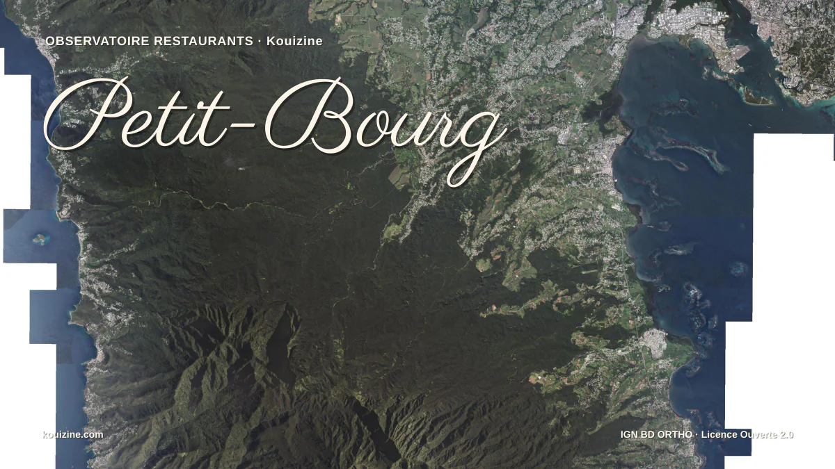 Vue aérienne de Petit-Bourg