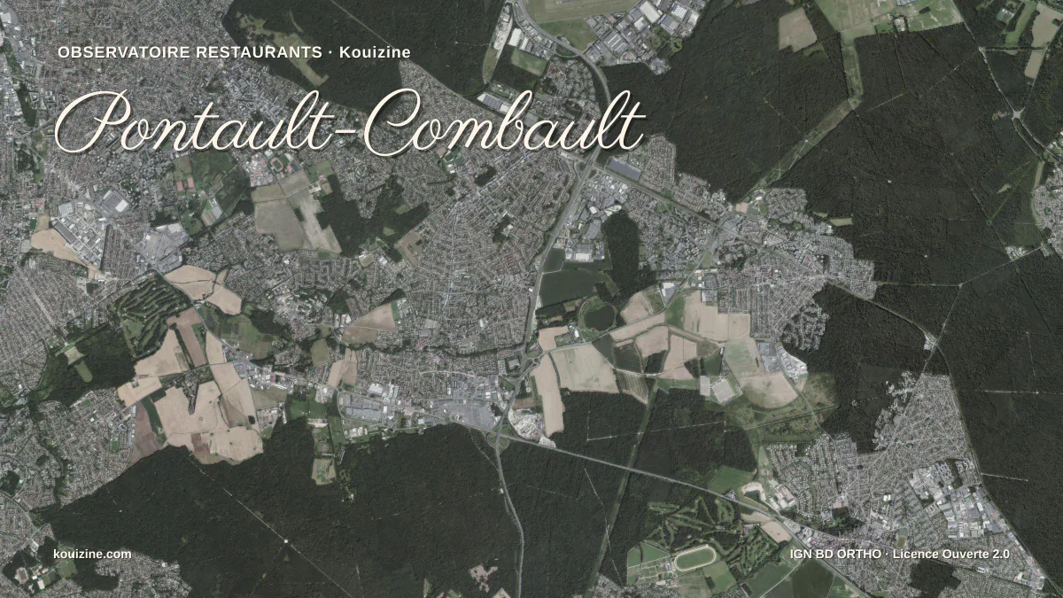 Vue aérienne de Pontault-Combault