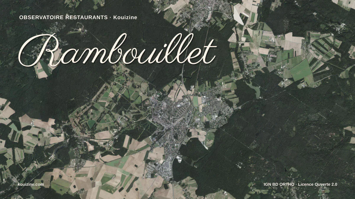 Vue aérienne de Rambouillet