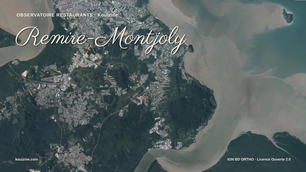 Vue aérienne de Remire-Montjoly