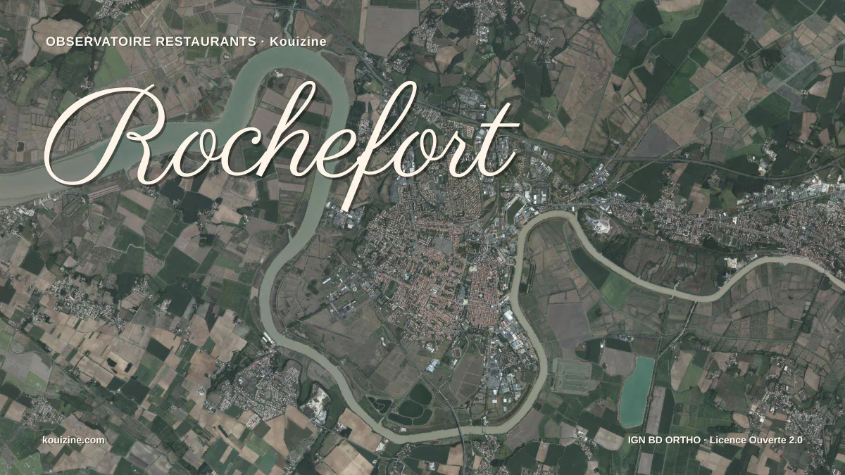 Vue aérienne de Rochefort