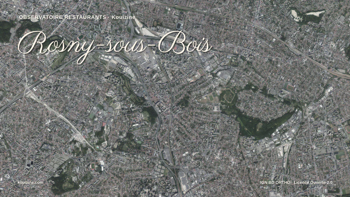 Vue aérienne de Rosny-sous-Bois