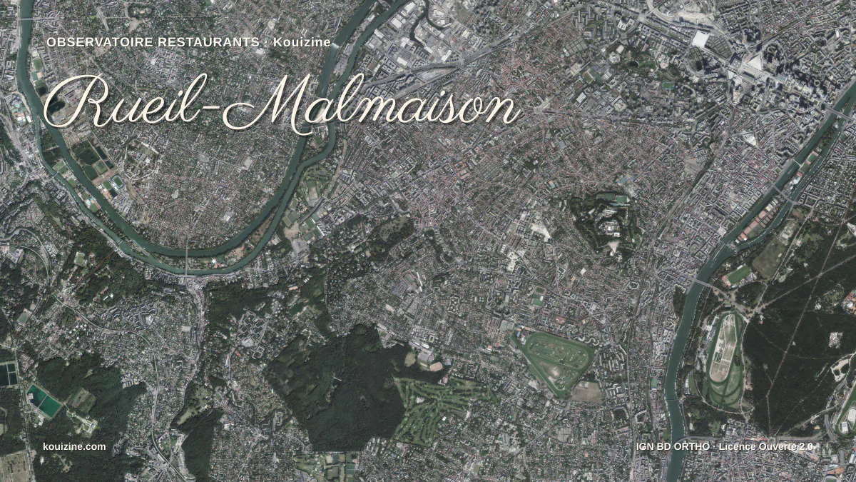 Vue aérienne de Rueil-Malmaison