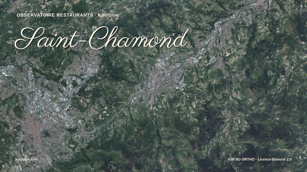 Vue aérienne de Saint-Chamond