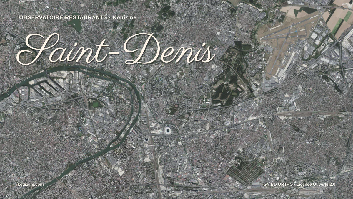Vue aérienne de Saint-Denis