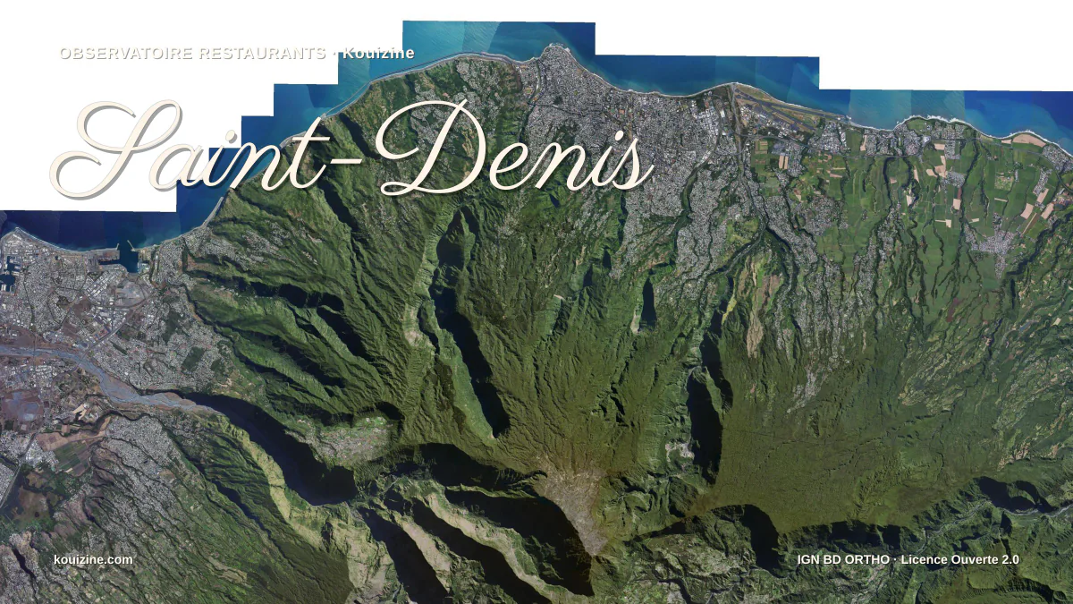 Vue aérienne de Saint-Denis