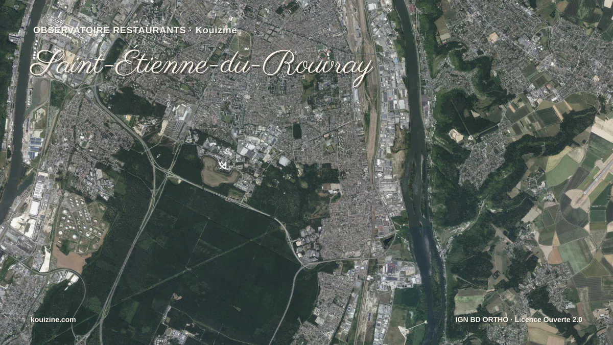 Vue aérienne de Saint-Étienne-du-Rouvray