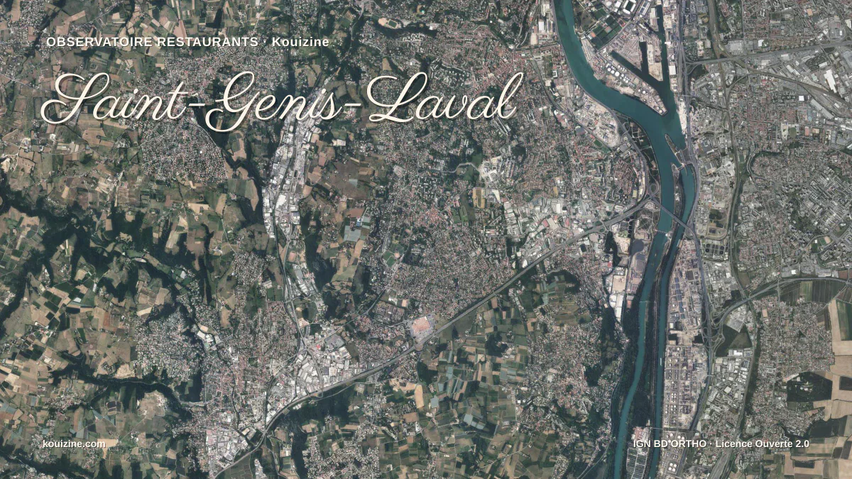 Vue aérienne de Saint-Genis-Laval