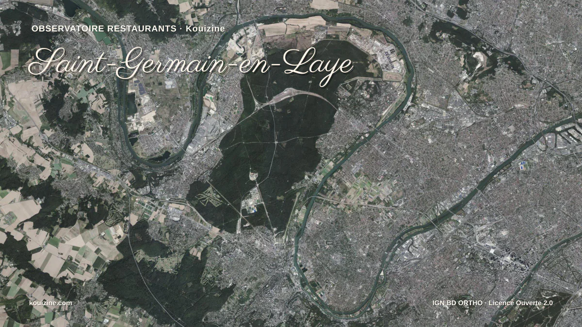 Vue aérienne de Saint-Germain-en-Laye
