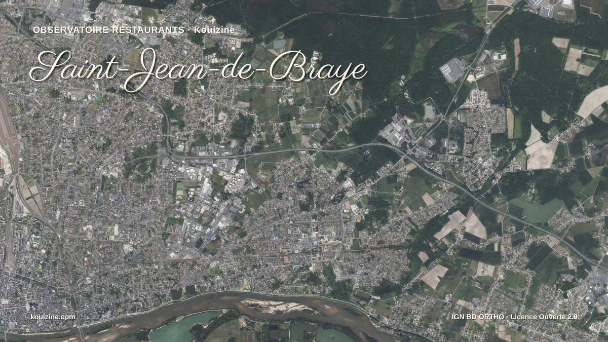 Vue aérienne de Saint-Jean-de-Braye