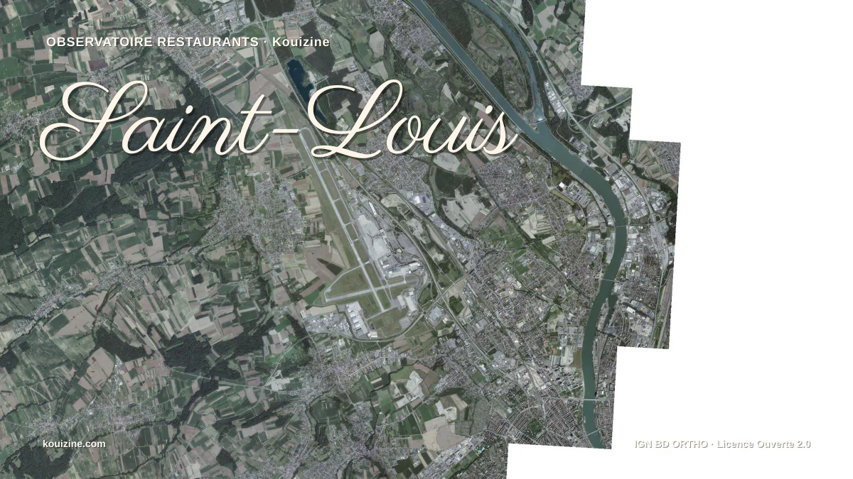 Vue aérienne de Saint-Louis