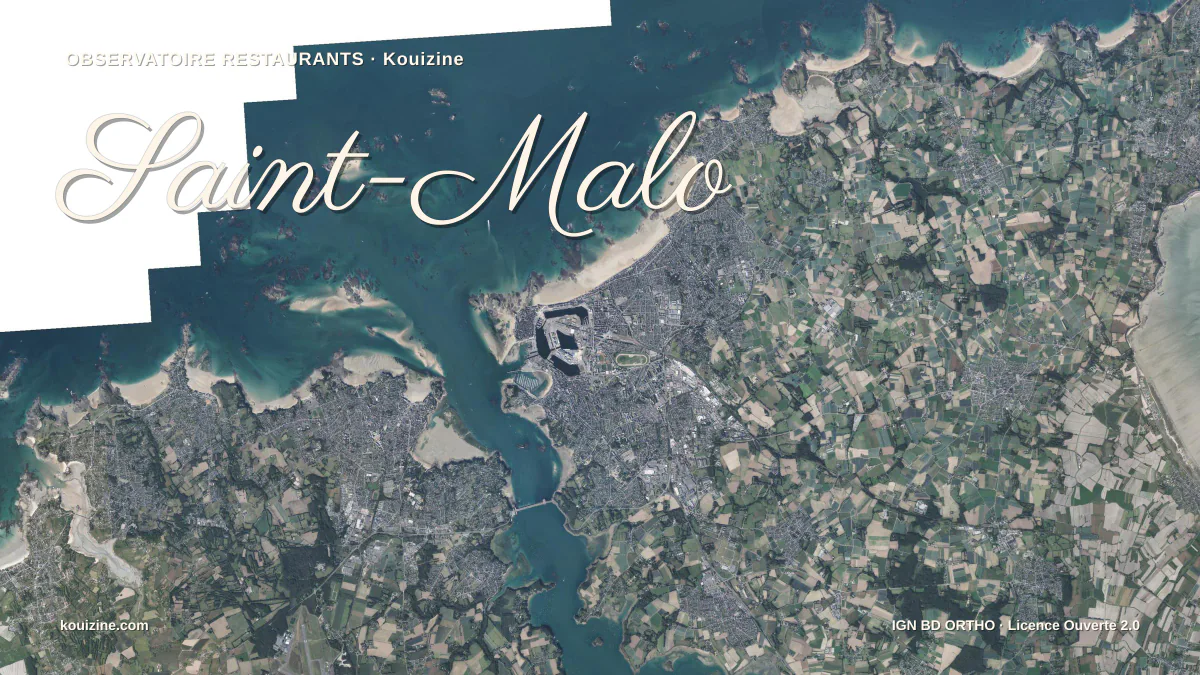 Vue aérienne de Saint-Malo