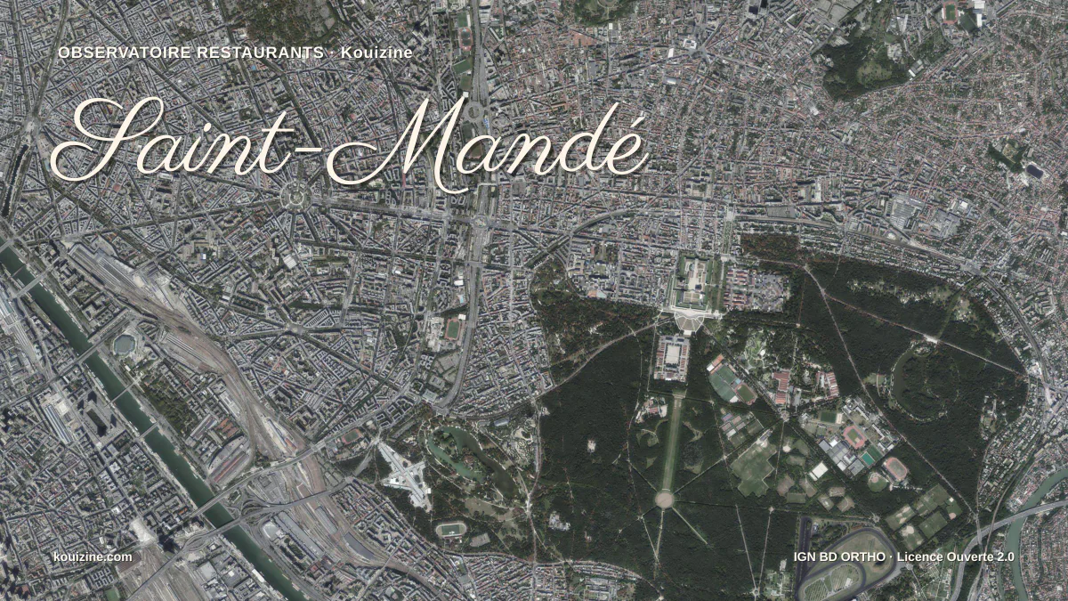 Vue aérienne de Saint-Mandé