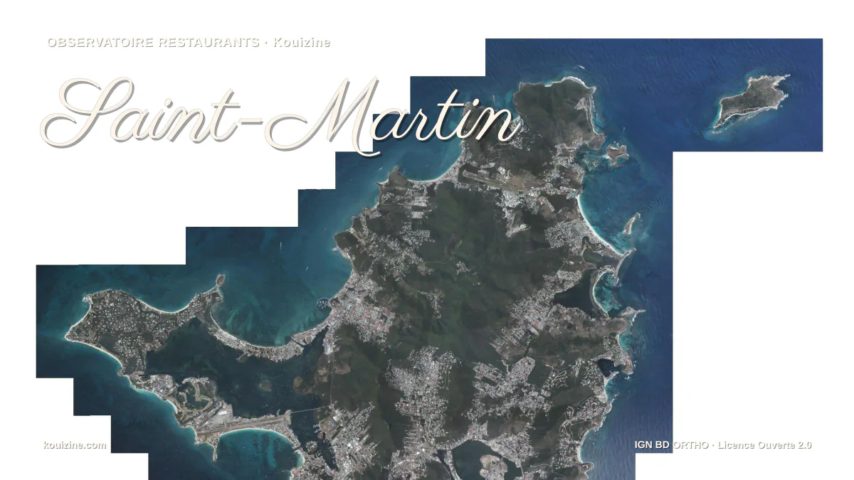Vue aérienne de Saint-Martin