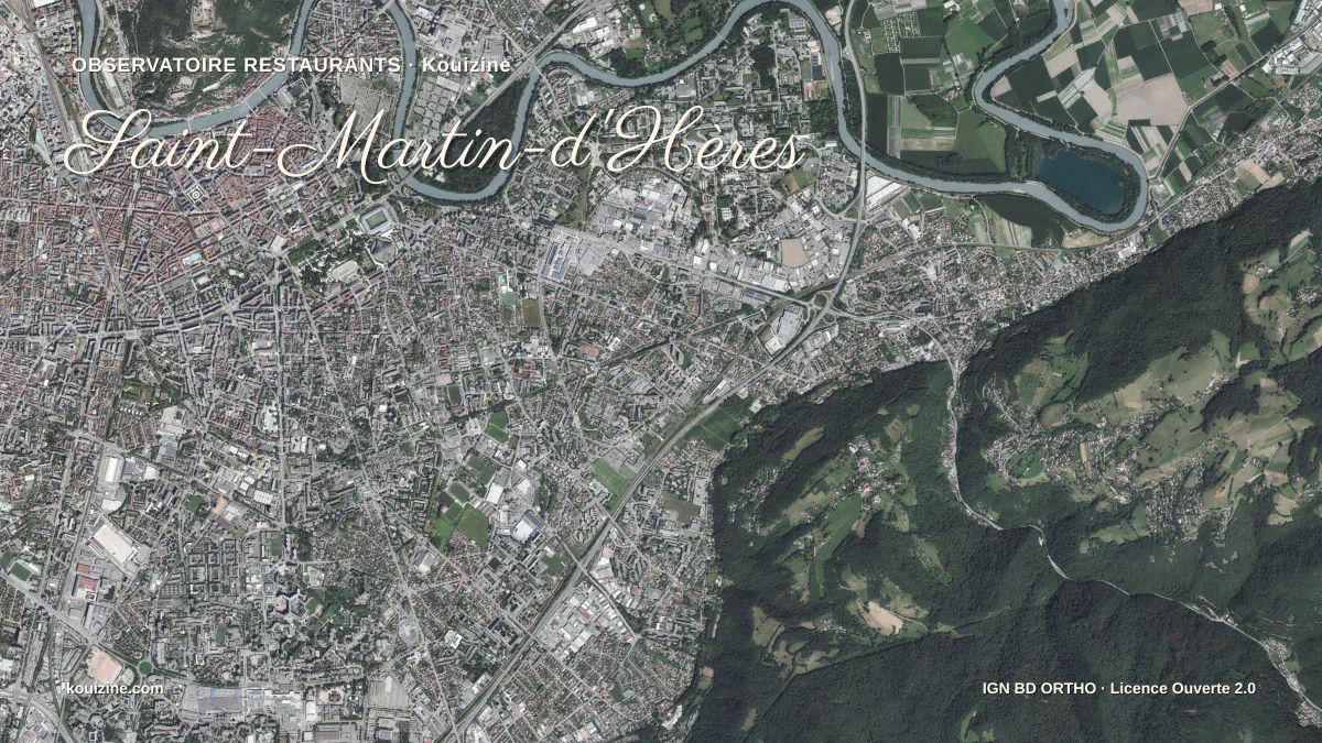 Vue aérienne de Saint-Martin-d'Hères