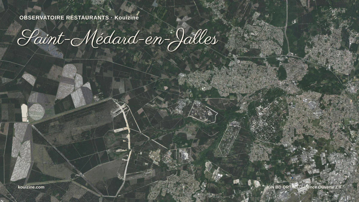 Vue aérienne de Saint-Médard-en-Jalles