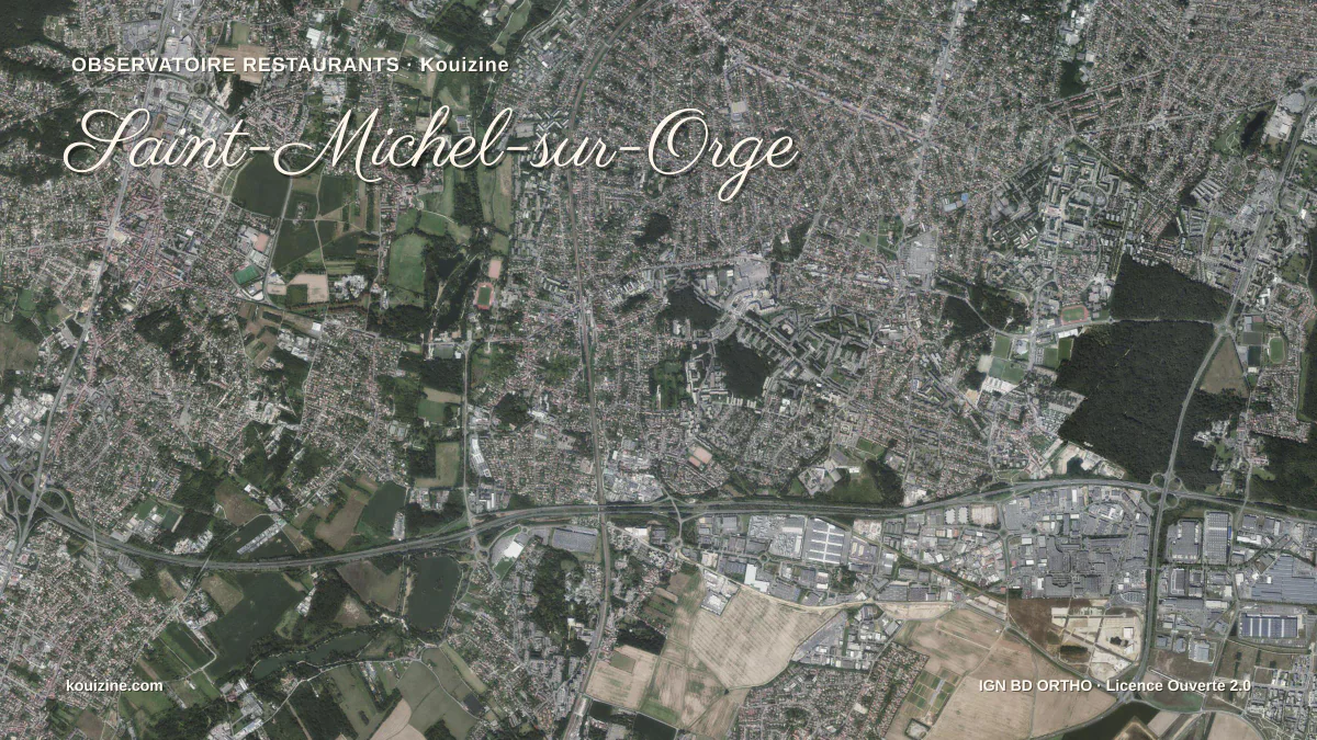 Vue aérienne de Saint-Michel-sur-Orge