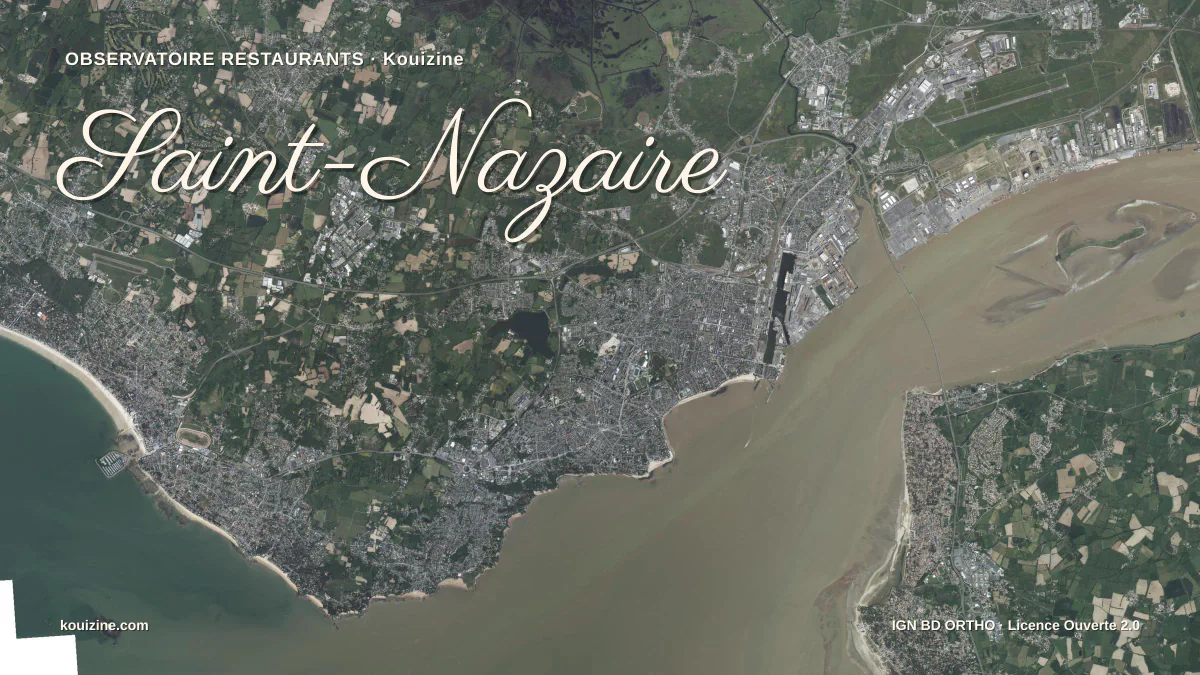 Vue aérienne de Saint-Nazaire