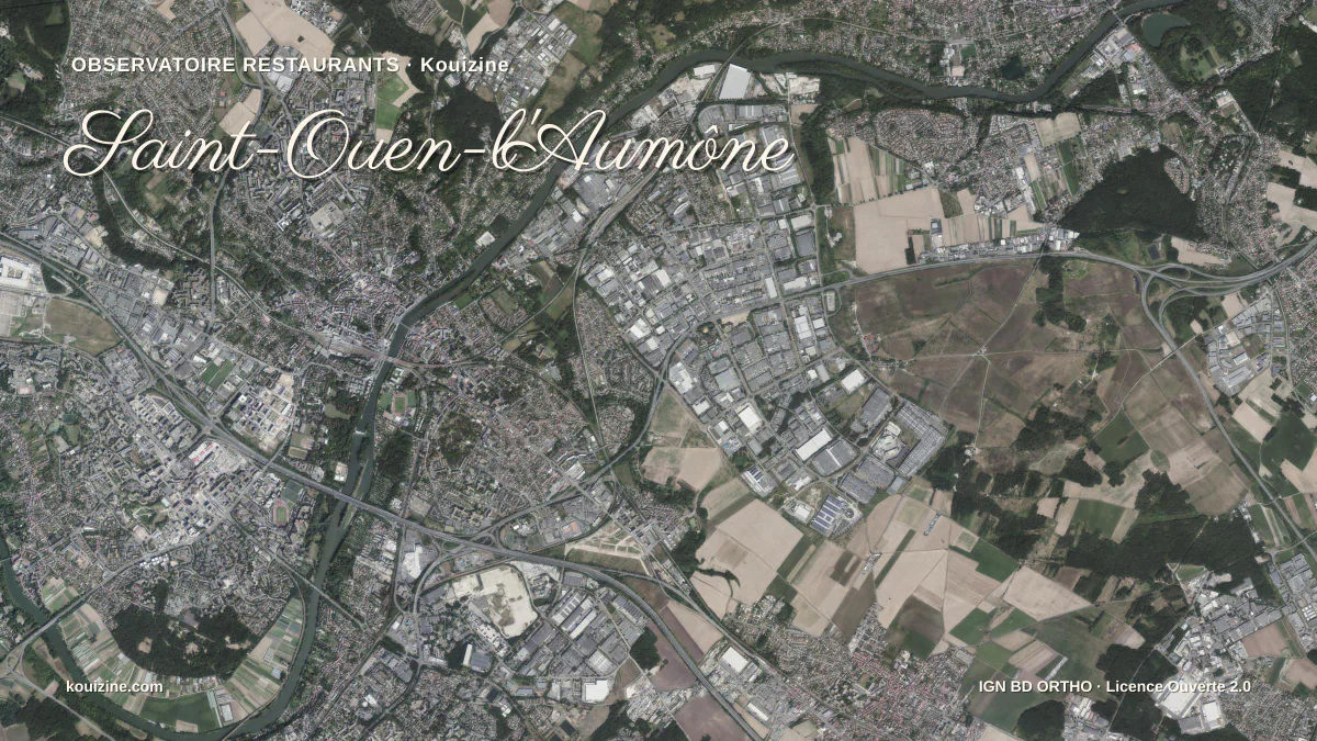 Vue aérienne de Saint-Ouen-l'Aumône