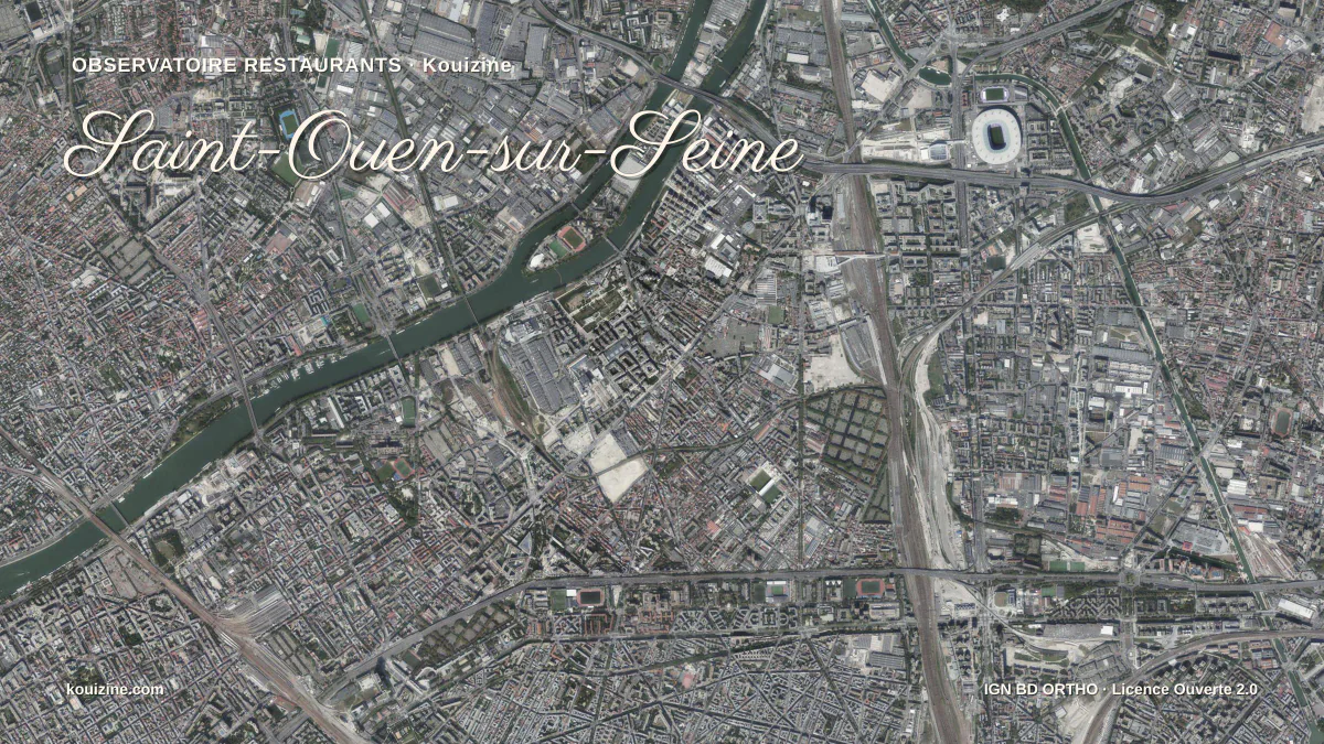 Vue aérienne de Saint-Ouen-sur-Seine