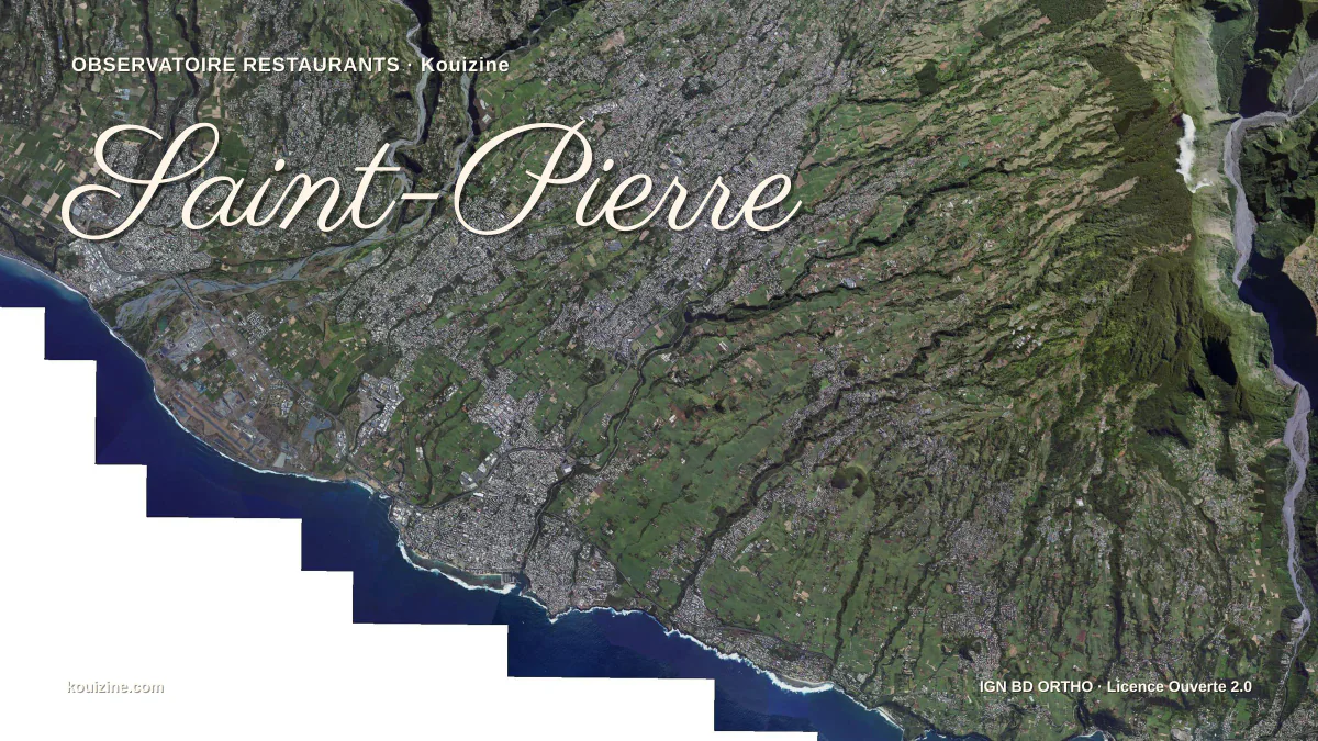 Vue aérienne de Saint-Pierre
