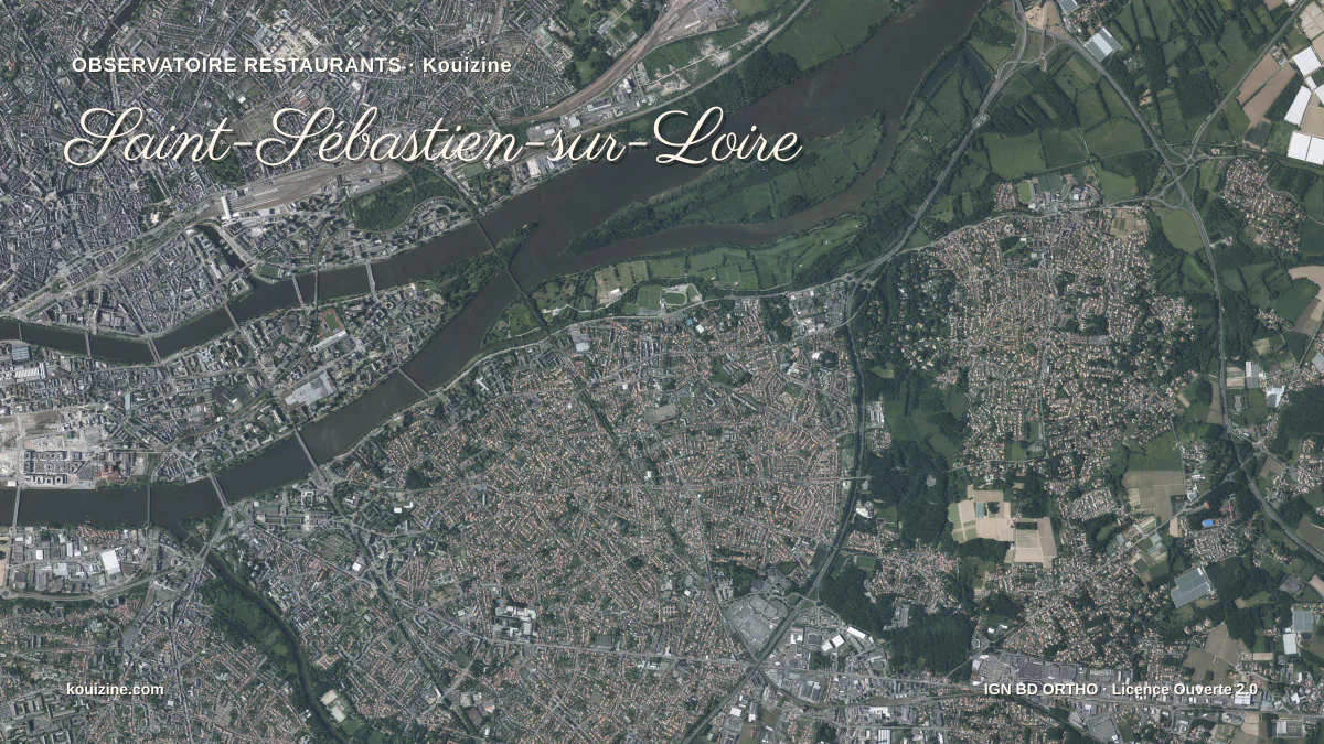 Vue aérienne de Saint-Sébastien-sur-Loire