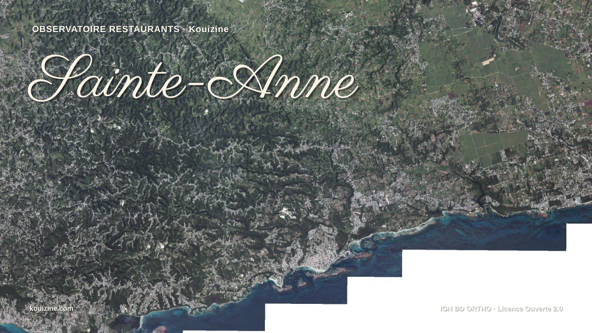 Vue aérienne de Sainte-Anne